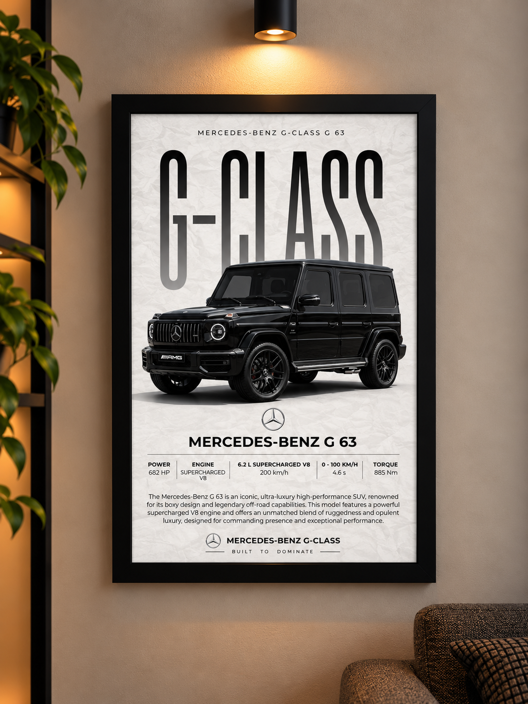MERCEDES G-CLASS WALL ART