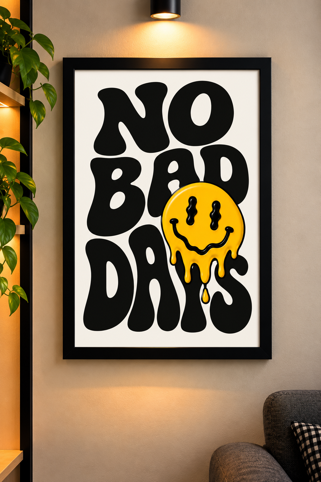 NO BAD DAYS COOL WALL ART