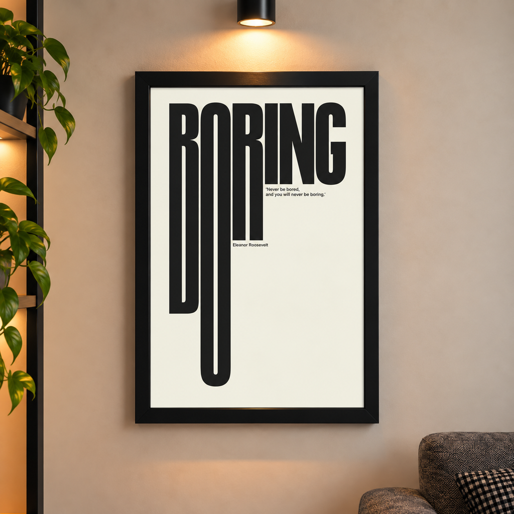 BORING COOL Wall ART