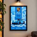 BLUE PORSCHE 911 WALL ART