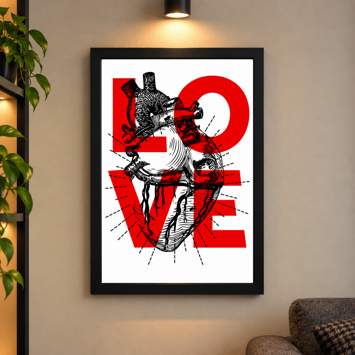 ANATOMICAL LOVE COOL WALL ART